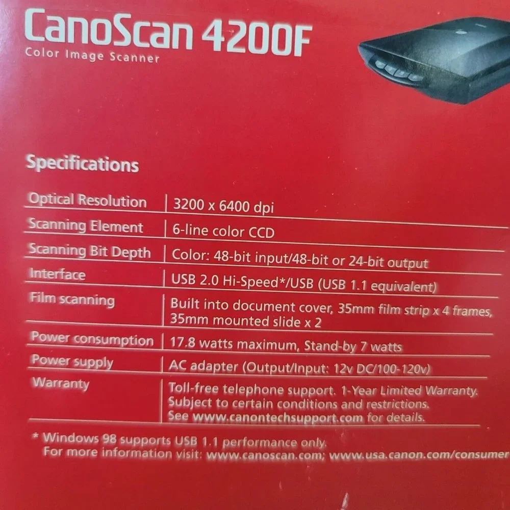CANON CanoScan 4200F Flabed Scanner Negative Scanner